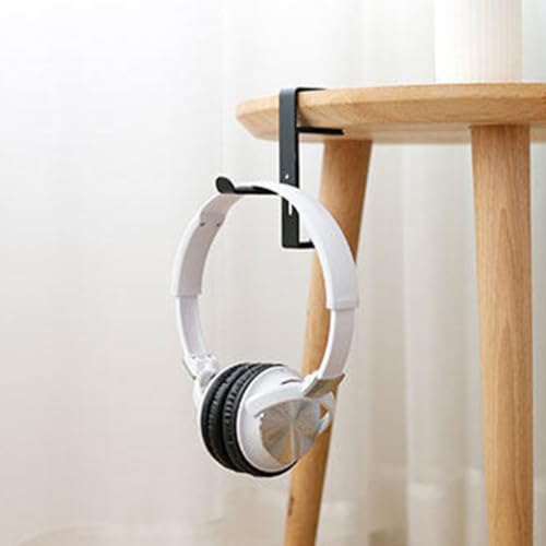 Clamp-Style Headphone Hanger/Storage Mount,the Adjustable Clamp Opening (0–5cm) Fits Various Desk Thicknesses and can Also Be Used to Hang Hats or Backpacks - color: White