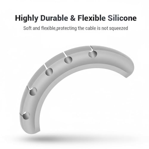 1pc Cable Management Organizer, Desktop Cable Winder, Earphone Cable Tidy Tool - color: grey