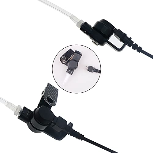 워키 토키 이어피스, 마이크 어쿠스틱 튜브 양방향 라디오 헤드셋, Baofeng UV-5R BF-888S Kenwood TK-3160 RT22와 호환, 경찰 보안 밀리터리 나이트클럽 창고용 개인 이어 피스, 1팩