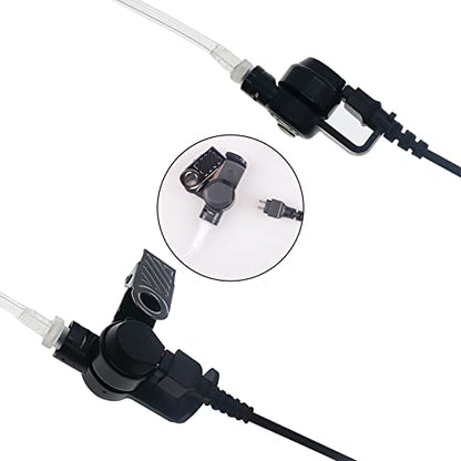 워키 토키 이어피스, 마이크 어쿠스틱 튜브 양방향 라디오 헤드셋, Baofeng UV-5R BF-888S Kenwood TK-3160 RT22와 호환, 경찰 보안 밀리터리 나이트클럽 창고용 개인 이어 피스, 1팩