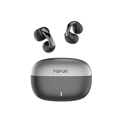 Clip On Earbuds, Physical Button Control Open Ear Wireless Bluetooth Headphones, HiFi Sound & Environment Noise Cancelling Earbuds with Mic, Bluetooth 6.0, Up to 32H Playtime, for Run/Workout