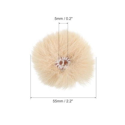 PATIKIL Furry 마이크 윈드스크린 5mm x 55mm 마이크 커버 윈드실드 실내 실외 마이크용 카키 2팩 - color: 카키, size: 5mm x 55mm