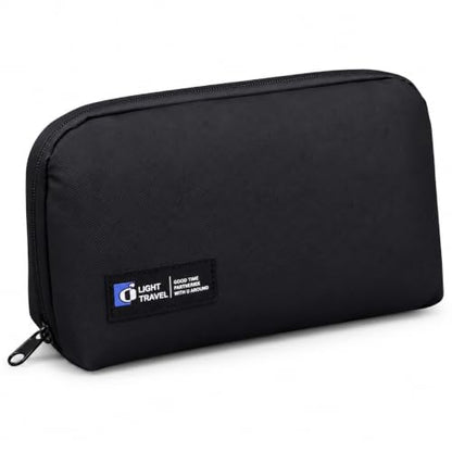Tech Pouch, Electronics Organizer Bag for Cables and Chargers - color: Black