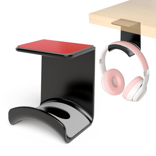 Game Headphone Stand for Desk Mini Headphone Hanger Holder with Strong Adhesive Game Headset Stand Headphone Holder-Under Desk… - style: under desk