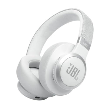 JBL LIVE770NCWHT Live 770NC Wireless Over-Ear Adaptive Noise Canceling Headphones - White - color: White