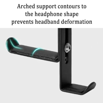 Clamp-Style Headphone Hanger/Storage Mount,the Adjustable Clamp Opening (0–5cm) Fits Various Desk Thicknesses and can Also Be Used to Hang Hats or Backpacks - color: White
