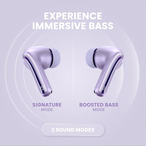Back Bay Audio True Wireless Earbuds Noise Cancelling Earbuds, Premium ANC - color: Lavender