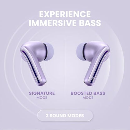 Back Bay Audio True Wireless Earbuds Noise Cancelling Earbuds, Premium ANC - color: Lavender