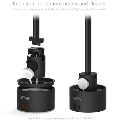 Headphone Stand with 3 USB Charger Desktop Gaming Headset Holder Hanger with 3 USB Charging Station,Watch Stand and Watch Wireless Charging,DJ,Earphone Display Accessories,Gamers Gifts for Him