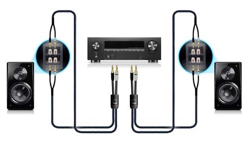 SVS SoundPath Ultra Bi-Wire Speaker Cable with Spade Connectors – Each (20 ft.) - size: 20 feet