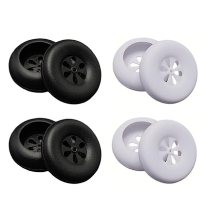 4 Pair Earbud Cover Silicone Tips Replacement Ear Gels Buds Pad Instead of Sponge Cushion Full Skin Earpads for 18mm Flat Earphone Headphones 3.5mm Wired Earbuds
