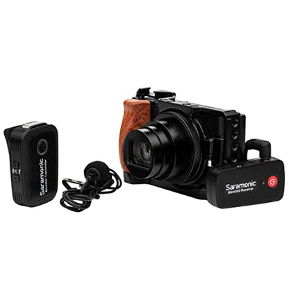 Saramonic Ultracompact 2.4 GHz Wireless Clip-On Mic System w/Lav & Dual-Reciever for Cameras & Mobile (Blink 500 B1) - size: Blink 500 B1