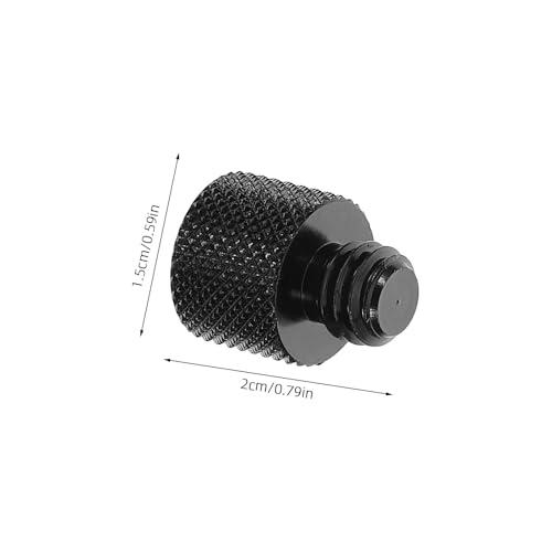Ciieeo 6pcs Microphone Mount Adapter Screw Set, Metal Threaded Mic Stand Converters for Desk and Tripod Use, Compatible with 1/4" to 3/8" Male/Female Threads, Microphone and Recording