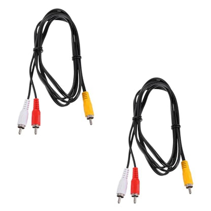 MECCANIXITY 2pcs RCA Splitter Cable, 1RCA Male to 2RCA Male 10" AV Audio Video Splitter Adapter Output Cables for Subwoofer Amplifier - size: 10 inch, style: 1RCA Male to 2RCA Male