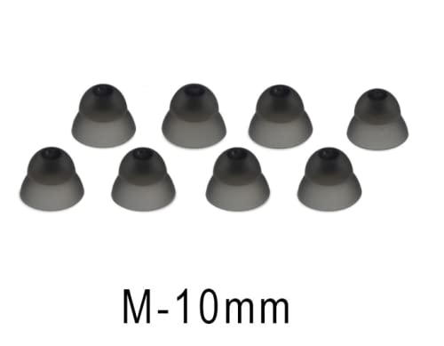 Hearing Aid Ear Domes Cleaning Tools Hearing Aid Close Domes for Resound Sure Fit Style RIC RITE and Open Fit BTE Hearing Amplifier with Brush Cleaner（M Size 8PCS) - size: M