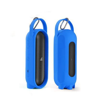 Silicone Cover for Beats Pill Portable Bluetooth Speaker Storage Bag Speaker Holder Travel Bag (Blue) - color: Blue
