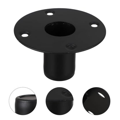 Iron Speaker Stand Base for Stable Audio Mounting, Black