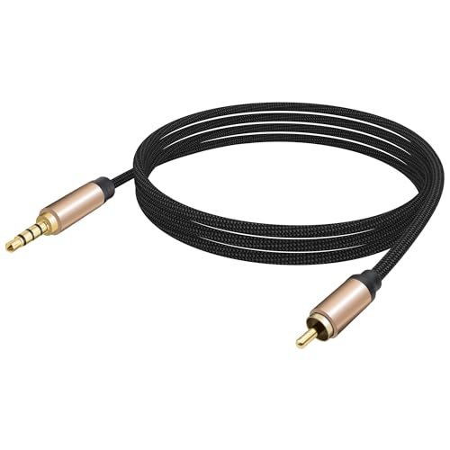 1/8inch 3.5mm TRRS to RCA Digital Coaxial Audio Cable Adapter