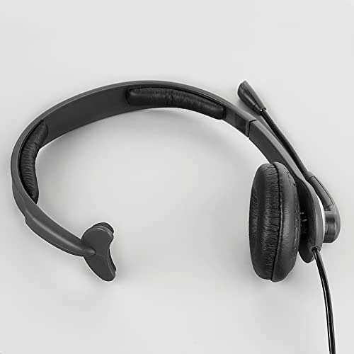 Geekria Protein Leather Headband Pad Compatible with Jabra, Plantronics, Sennheiser, VXI BlueParrott, Headphones Replacement Band Repair Part (Black)