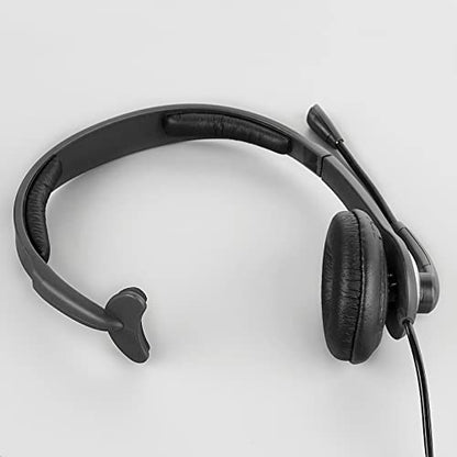 Geekria Protein Leather Headband Pad Compatible with Jabra, Plantronics, Sennheiser, VXI BlueParrott, Headphones Replacement Band Repair Part (Black)