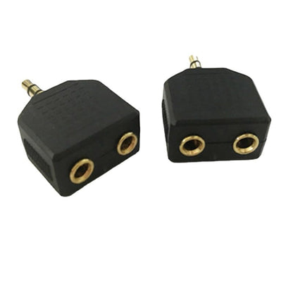 3.5mm Headphone Y Splitter, 1 Male to 2 Female Audio Jacks, Ideal for All Media Players & Audio Devices with 3.5 mm Port (2 Pack)