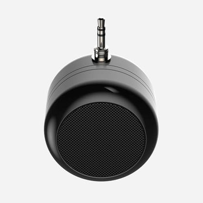Mini Wired Speaker with 3.5mm AUX, 5W Portable Speaker with Built-in Battery, Compact Desktop Audio for Phone, Tablet, Laptop