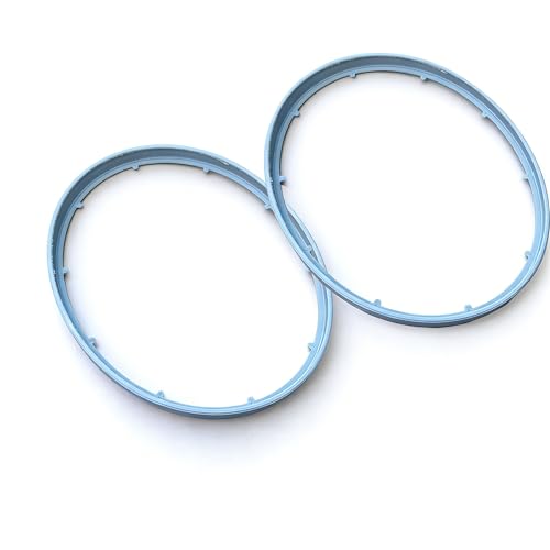 Plastic Gasket for QC25 Headphone Replacement Gaskets Circle Seal Frame, Repair Spare Parts (2pcs Silver) - color: 2pcs Silver