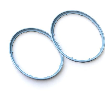 Plastic Gasket for QC25 Headphone Replacement Gaskets Circle Seal Frame, Repair Spare Parts (2pcs Silver) - color: 2pcs Silver