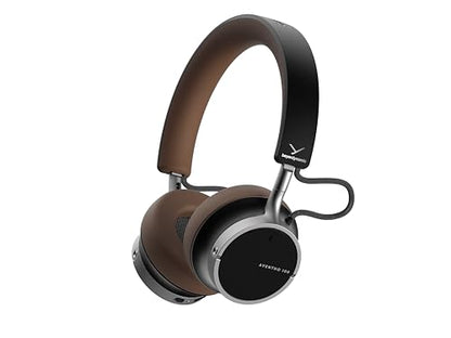 beyerdynamic AVENTHO 100 Premium On Ear Wireless Bluetooth Headphones with Active Noise Cancelling ANC, up to 60 Hours of Playtime, USB-C Charging, Foldable Design, Personalized Sound via App (Brown) - color: Brown