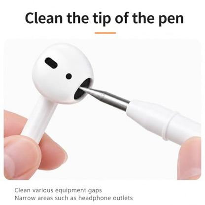 Earbud Cleaning Kit Phone Charging Port Phone Cleaning Kit Keyboard Cleaner 4 in 1 White - color: white