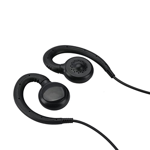 Noise-Reducing PTT Surveillance Earpiece for Motorola 2-Pin Radios | Compatible with CP200D/CP200/CP100D/R2, CLS1110/1410, BPR40/50DX & RMU2040 Walkie Talkie, 1-Pack - style: 1 Pack