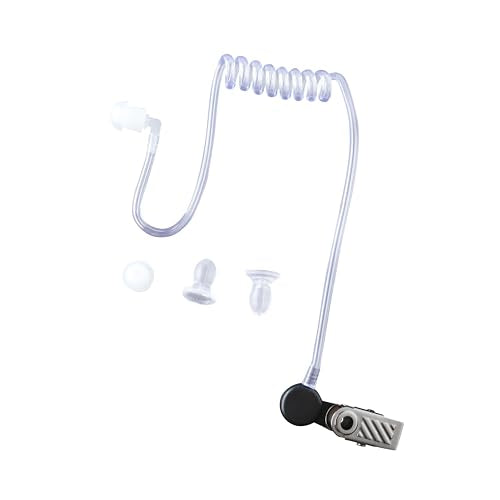 Replacement Acoustic Tube for Two Way Radio Earpiece Coil or Surveillance Kit Headset 2 Pack
