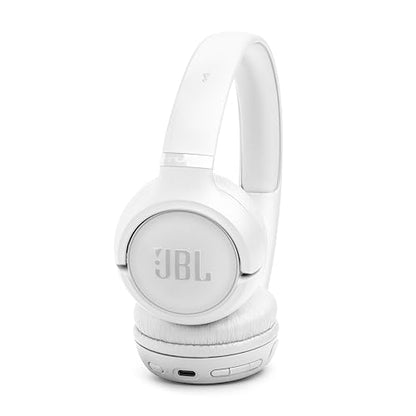 JBL Tune 530BT - Wireless on-Ear Bluetooth 6.0 Headphones with Powerful Pure Bass Sound, 2 beamforming mics for Perfect with Expo Gear Over-Ear Weather-Resistant Protective Hard-Shell - color: White
