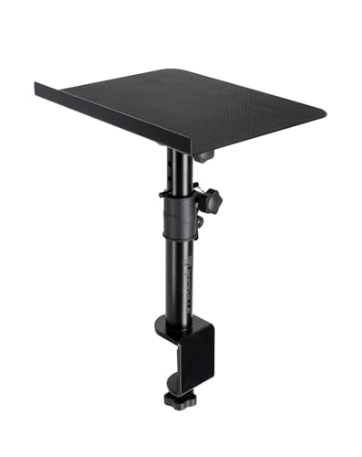 Rockville APM8B V2 Black 8" Powered Studio Monitor Pair with DMS75 Stands | 500W Peak / 160W RMS, Bluetooth 5.3, XLR/TRS/RCA/USB/3.5mm Inputs, RCA Output, Desk Clamp with 15 Degree Tilt, 4-items