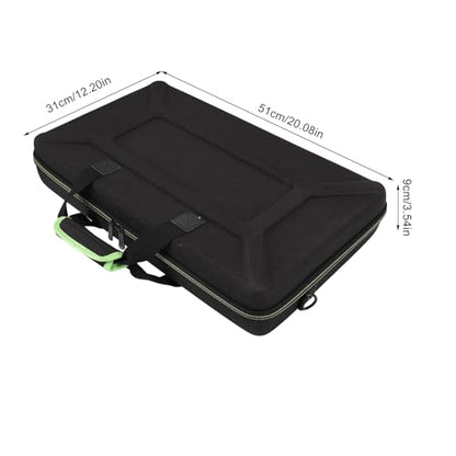 Zunate DJ Controller Carrying Case, EVA Padded Storage Bag with Adjustable Shoulder Strap for DDJ SB2, Features Internal Strap and Mesh Pocket, Fits 15.6 Inch Laptop