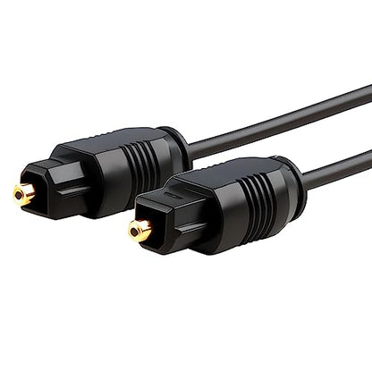 Digital Audio Fiber Optic Toslink Cable SPDIF, 10 Feet (2-Pack) - style: 2-Pack