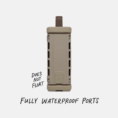Turtlebox Ranger, Ultra-Portable Bluetooth Speaker, Waterproof, Tan - color: Tan
