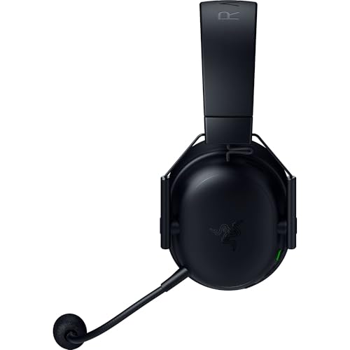 Razer BlackShark V3 Wireless PC Gaming Headset, 70 Hr Battery, Black | 50mm Drivers, Super Wideband Mic, 2.4 GHz, Bluetooth, Wired USB-C, Works with Mac, PS5, Nintendo Switch, Smartphone - color: Black
