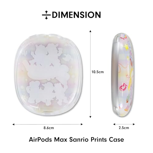 Sonix x Care Bears Protective Case for AirPods Max Headphones - Stylish TPU Hard Shell Ear Cup Covers | Cowbears - color: Cowbears