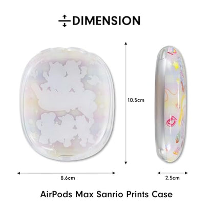 Sonix x Care Bears Protective Case for AirPods Max Headphones - Stylish TPU Hard Shell Ear Cup Covers | Cowbears - color: Cowbears