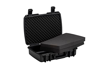 MEIJIA Premium Waterproof Hard Camera Case,Hard laptop Case, Hard Case with customizable fit foam,Full Protection with Light&Convenient Design,20.01"x14.7"x5.75",Elegant Black - size: 20.01"x14.7"x5.75"