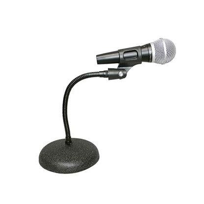 ProX T-MIC07 Gooseneck Desktop Microphone Stand With 6" Round Base
