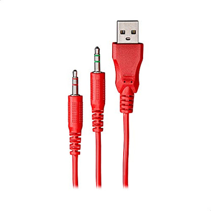 TECHZONE Gaming Headband with High Fidelity Sound, Noise Cancelling Microphone, Mute Button and Universal Connection Φ3.5mm2 + USB - Ideal for Gaming on PC, Consoles and Mobile Phones.