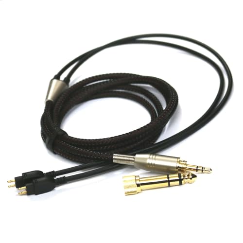 NewFantasia Replacement Audio Upgrade Cable Compatible with Sennheiser HD650, HD600, HD580, HD58X, HD660S, HD660S2, Massdrop HD6XX Headphones 2meters/6.6feet - size: 2m