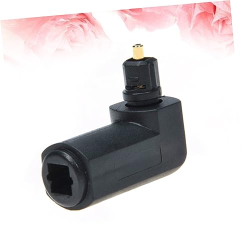 5pcs Optical Audio Cable Adapter Fiber Coupler Right Angle Female Adapter Audio Adaptor for Device Interface