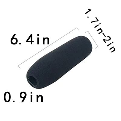custom microphone cover Windshield foam cover microphone isolation shield Anchor Interview Headphones Windproof (lengthen) - size: lengthen