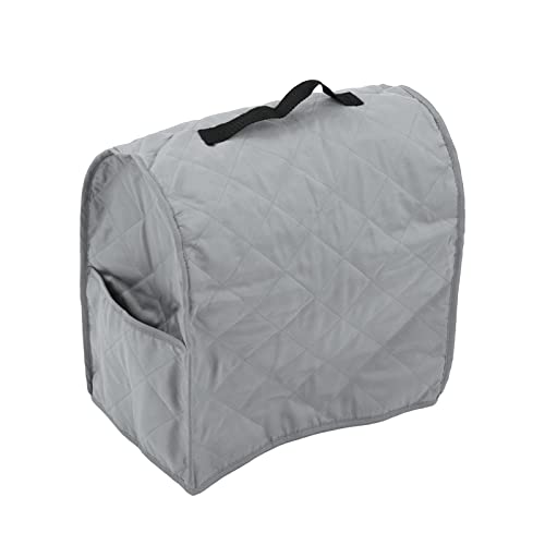 Acouto Kitchen Mixer Cover Carry Bag for Professional 5-Qt Qt Stand Mixers – Quilted Polyester Pongee & Scratch- with Handle and Storage Pockets (Grey) - color: Grey