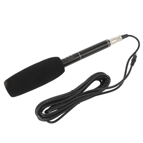 Microphone, Professional XLR Condenser Microphone with Dual Pickup Modes for DSLR Cameras