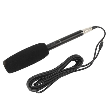 Microphone, Professional XLR Condenser Microphone with Dual Pickup Modes for DSLR Cameras
