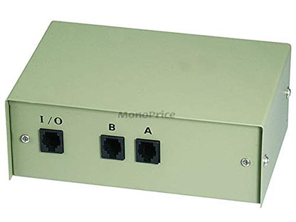 Monoprice 101371 RJ11/RJ12 AB 6P6C 2Way Switch Box